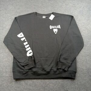 Ouija Sweatshirt Men 3XL Black Mystifying Oracle Board Graphic Crewneck Top Game